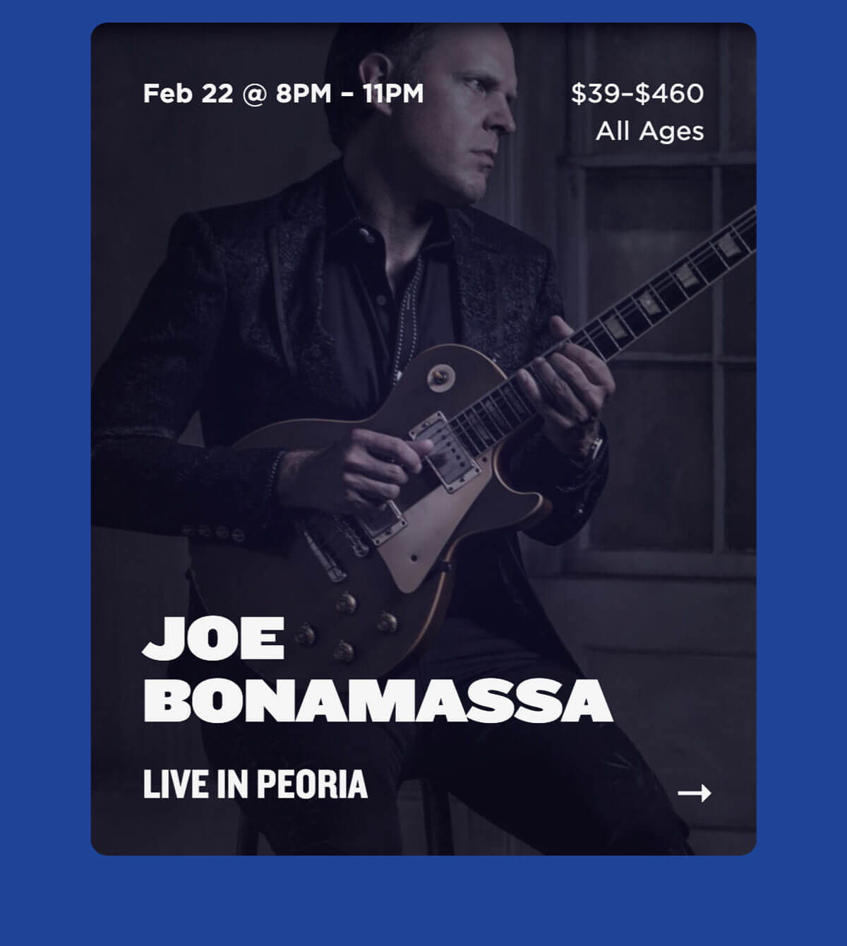 Joe Bonamassa Live in Peoria.